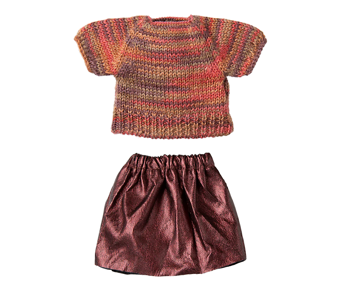 Rock und Strickbluse, Mama Maus, Maileg