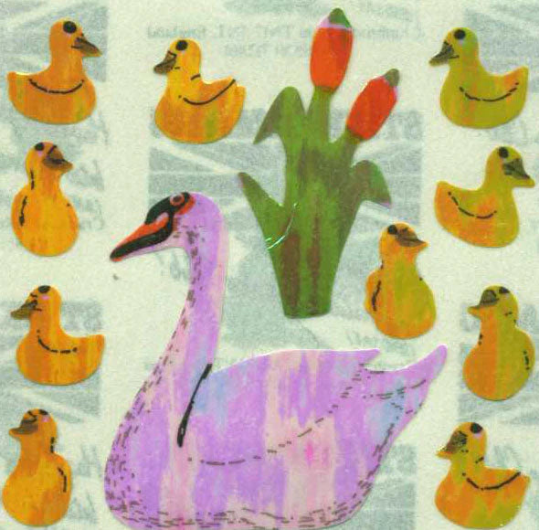 Stickermagic, Pearlie Stickers - Swans & Cygnets