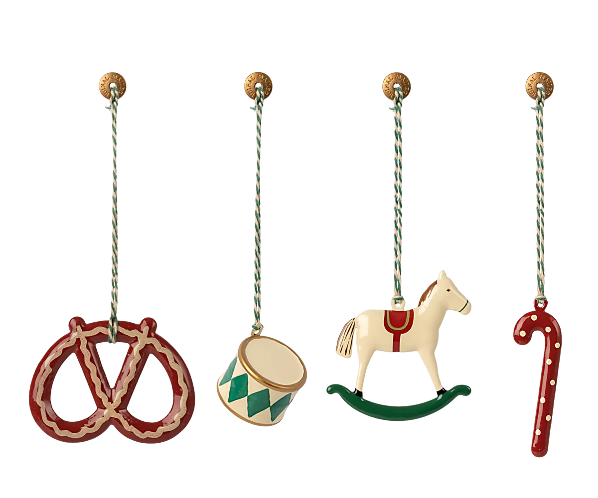 Maileg, Ornament-Set aus Metall - Peter`s Christmas