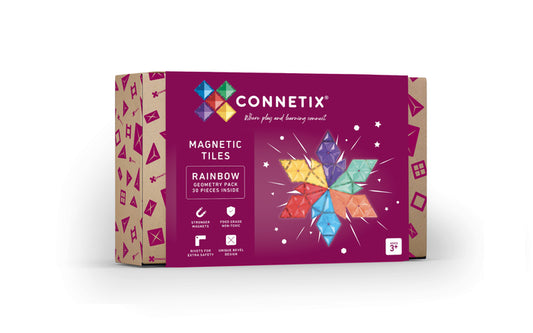 Connetix, Rainbow Geometrie Pack, 30 Teile