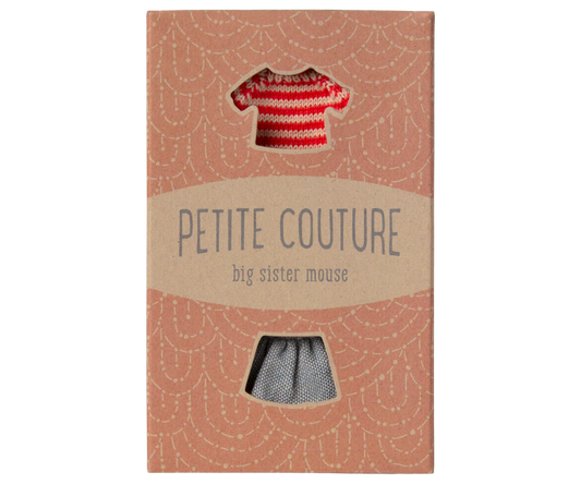 Strickpullover und Rock, Große Schwester Maus, Maileg