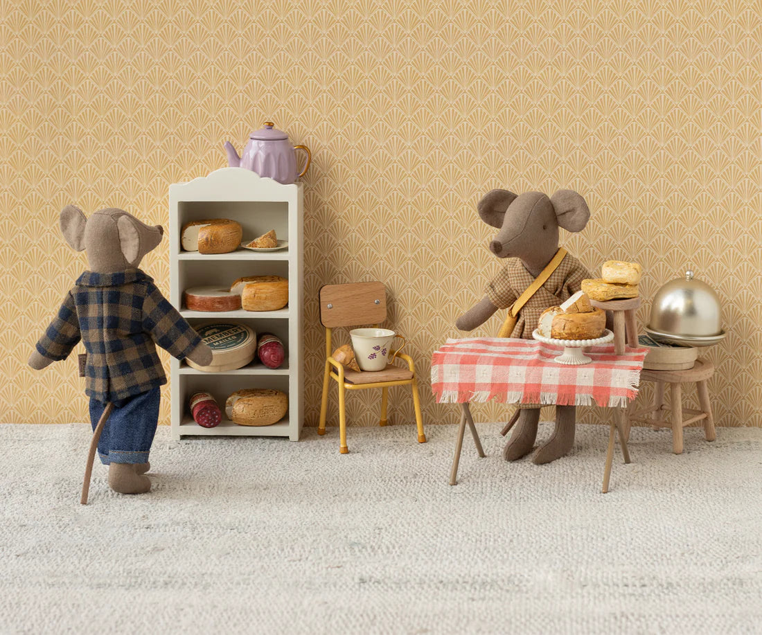 Braunes kariertes Hemd und Hose, Papa Maus, Maileg