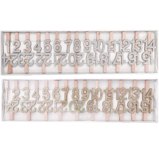 Rico Design, Ohhh! Lovely! Holzclips Adventskalender Zahlen 1-24