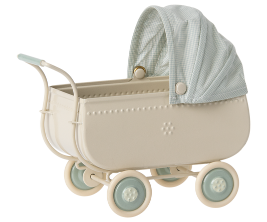 Maileg, Kinderwagen, Micro - Blau