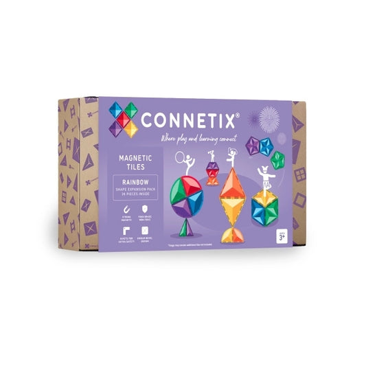 Connetix, Magnetbausteine Rainbow Shape Expansion Pack - 36 Teile