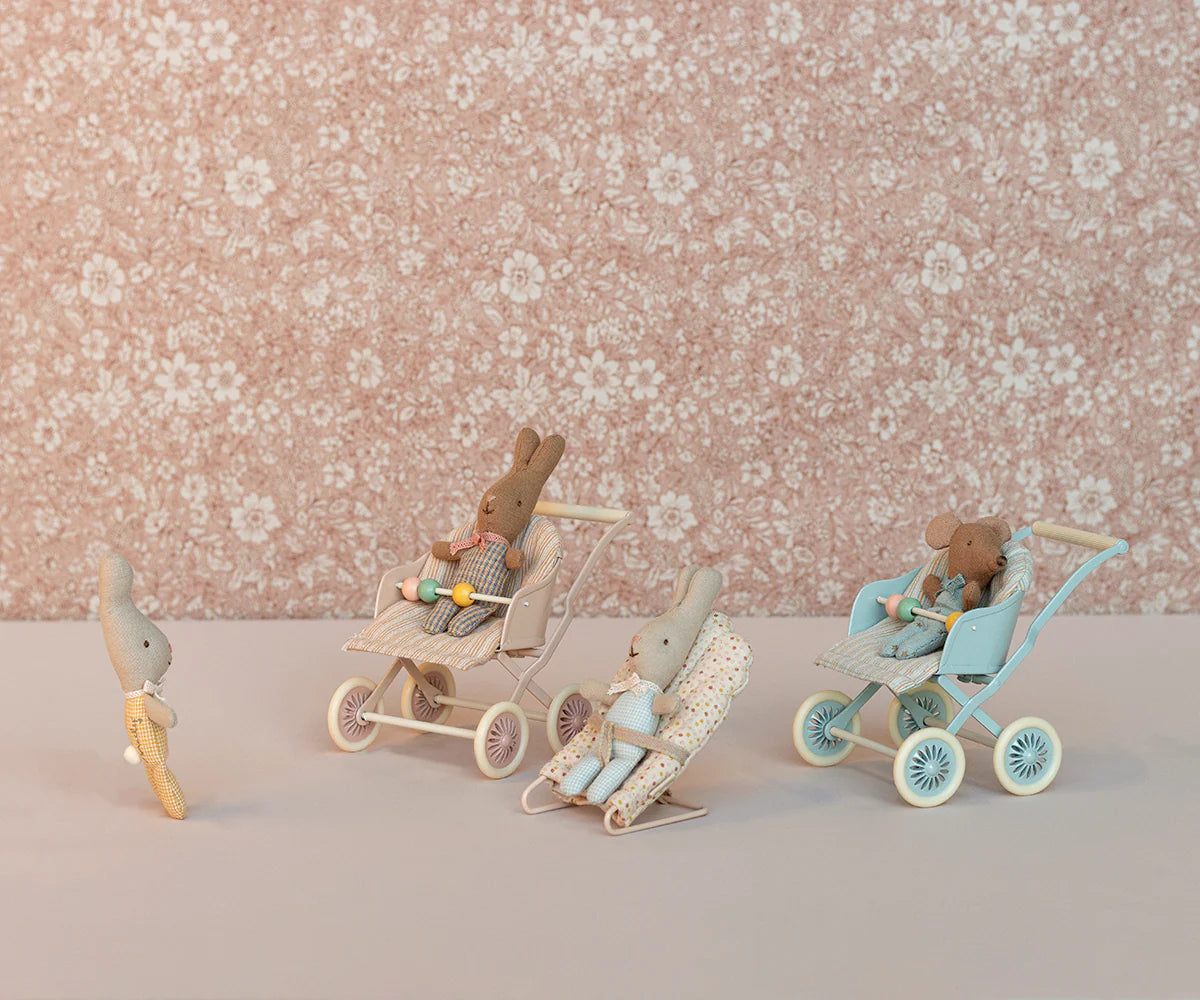 Maileg, Kinderwagen, Baby - Rose