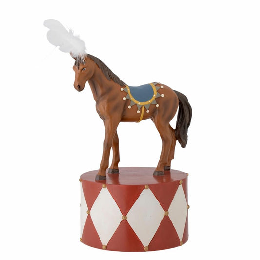 Bloomingville, Deko-Figur Flor Zirkuspferd, Polyresin, H19 cm
