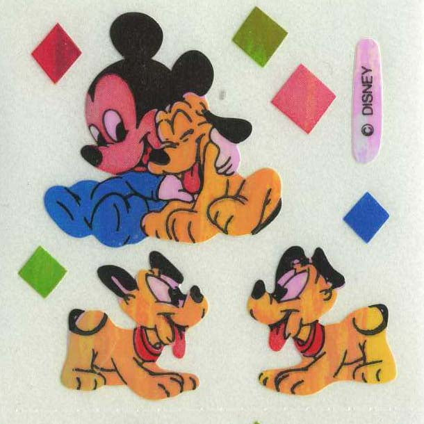 Stickermagic, Pearlie Stickers, Pluto & Mickey