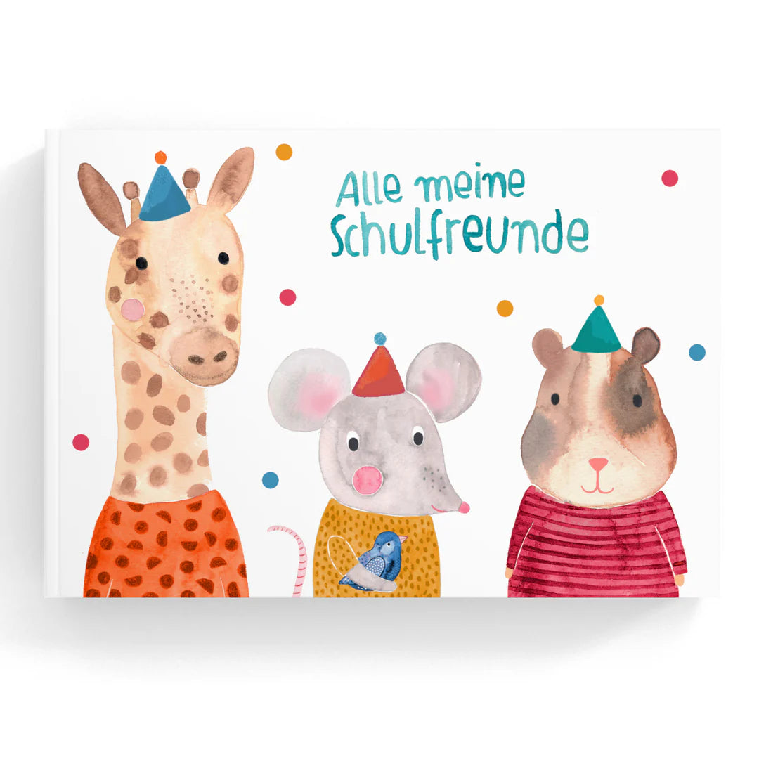 Frau Ottilie, Freundebuch, Alle Meine SCHULFREUNDE, Giraffe, Maus & Hamster