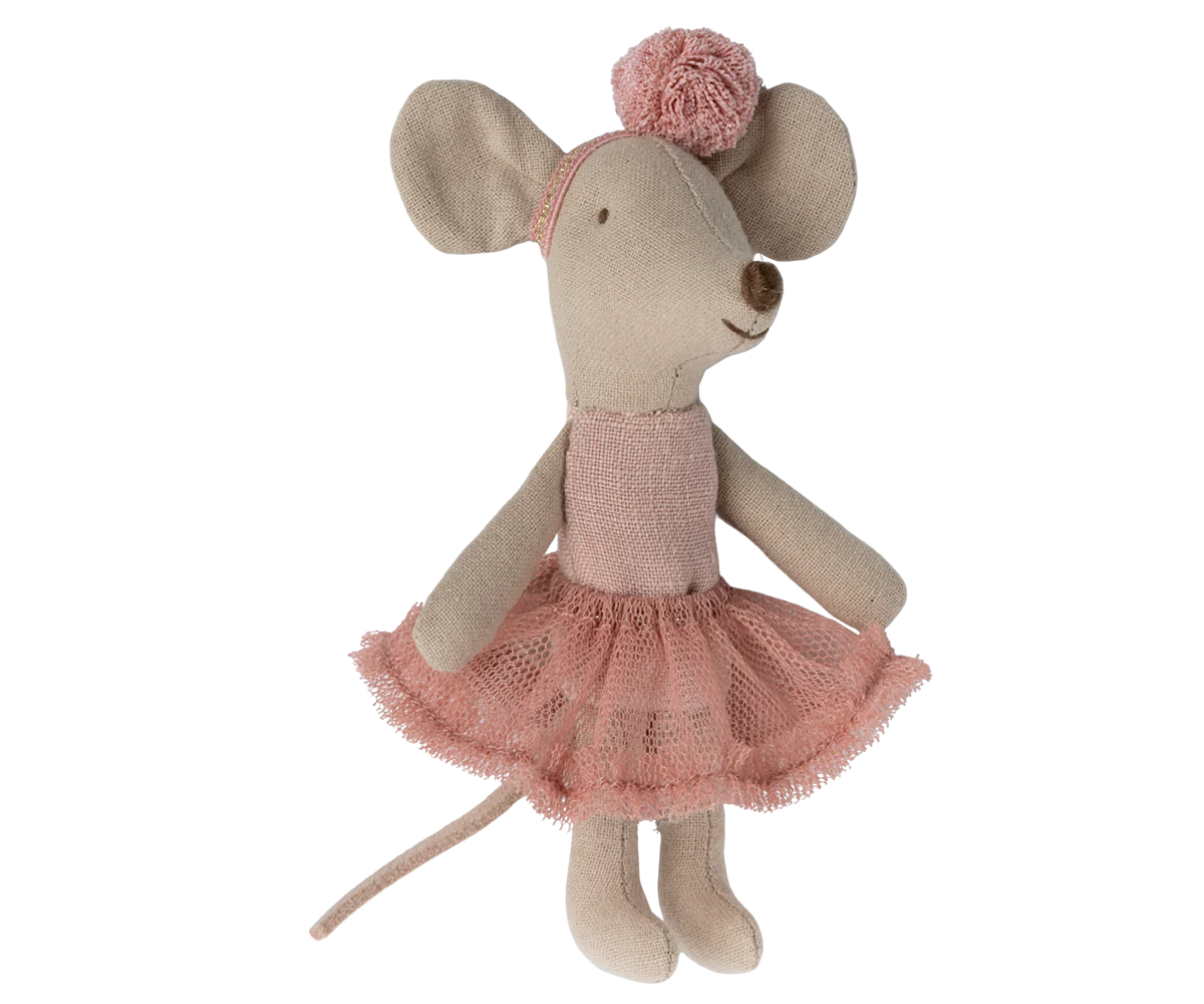 Maileg, Kleine Schwester-Maus Ballerina, Rose