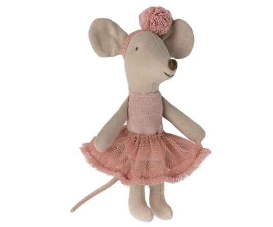 Maileg, Kleine Schwester-Maus Ballerina, Rose