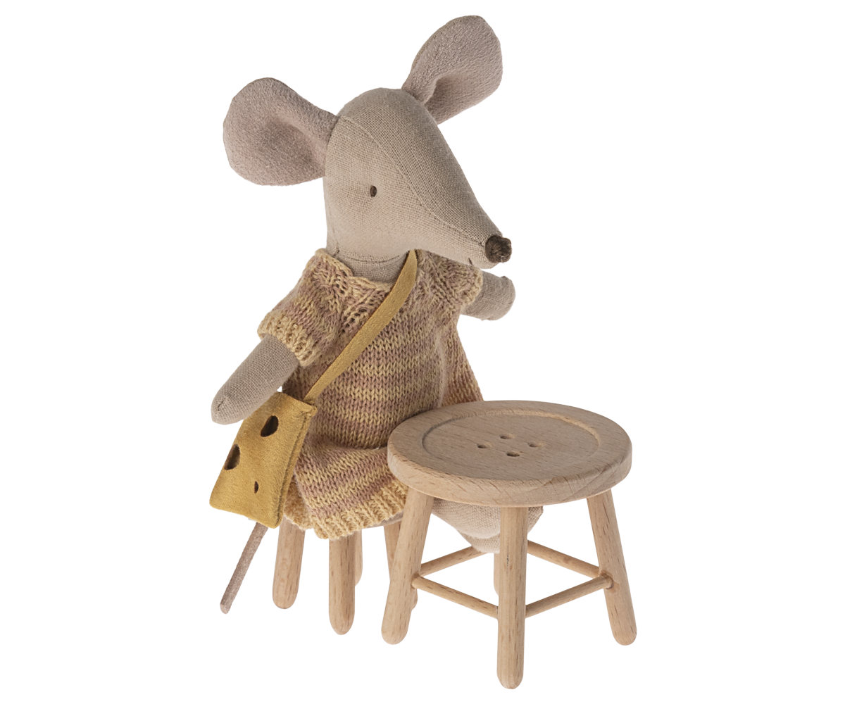 Tisch und Hocker Set, Maus