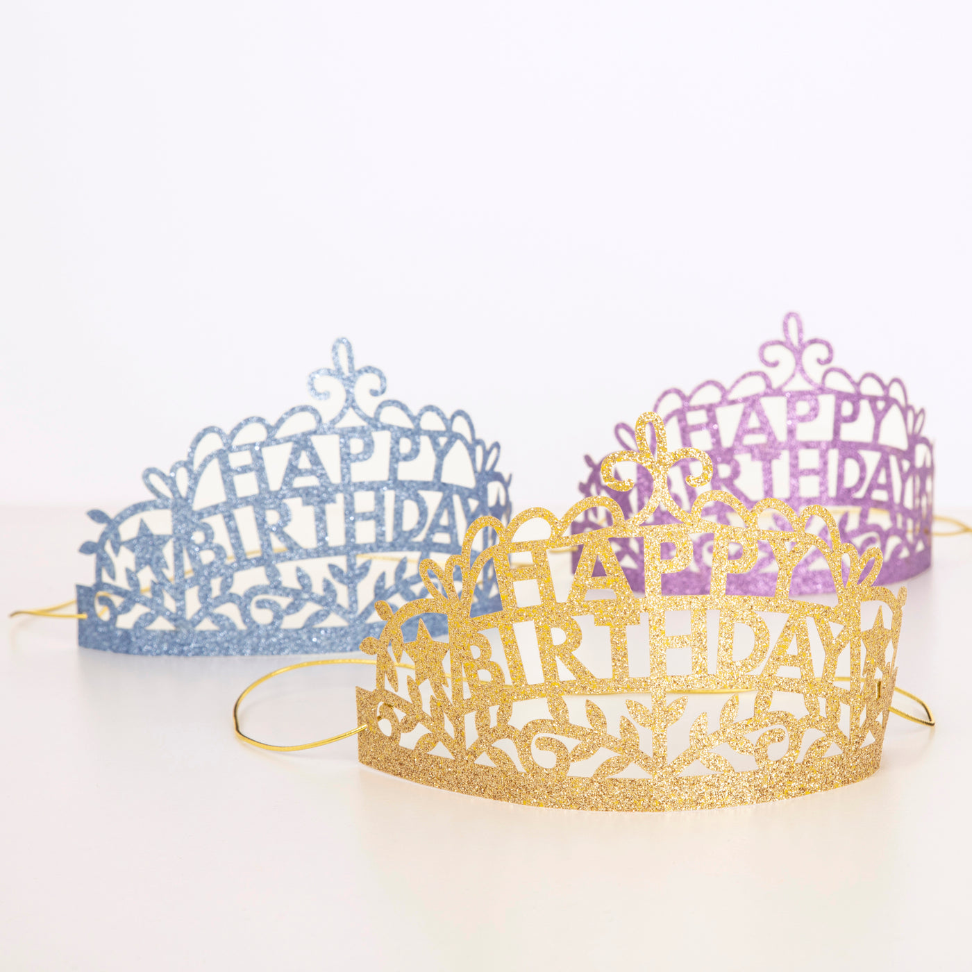 Happy Birthday Party Tiara, 8 Pack - Meri Meri