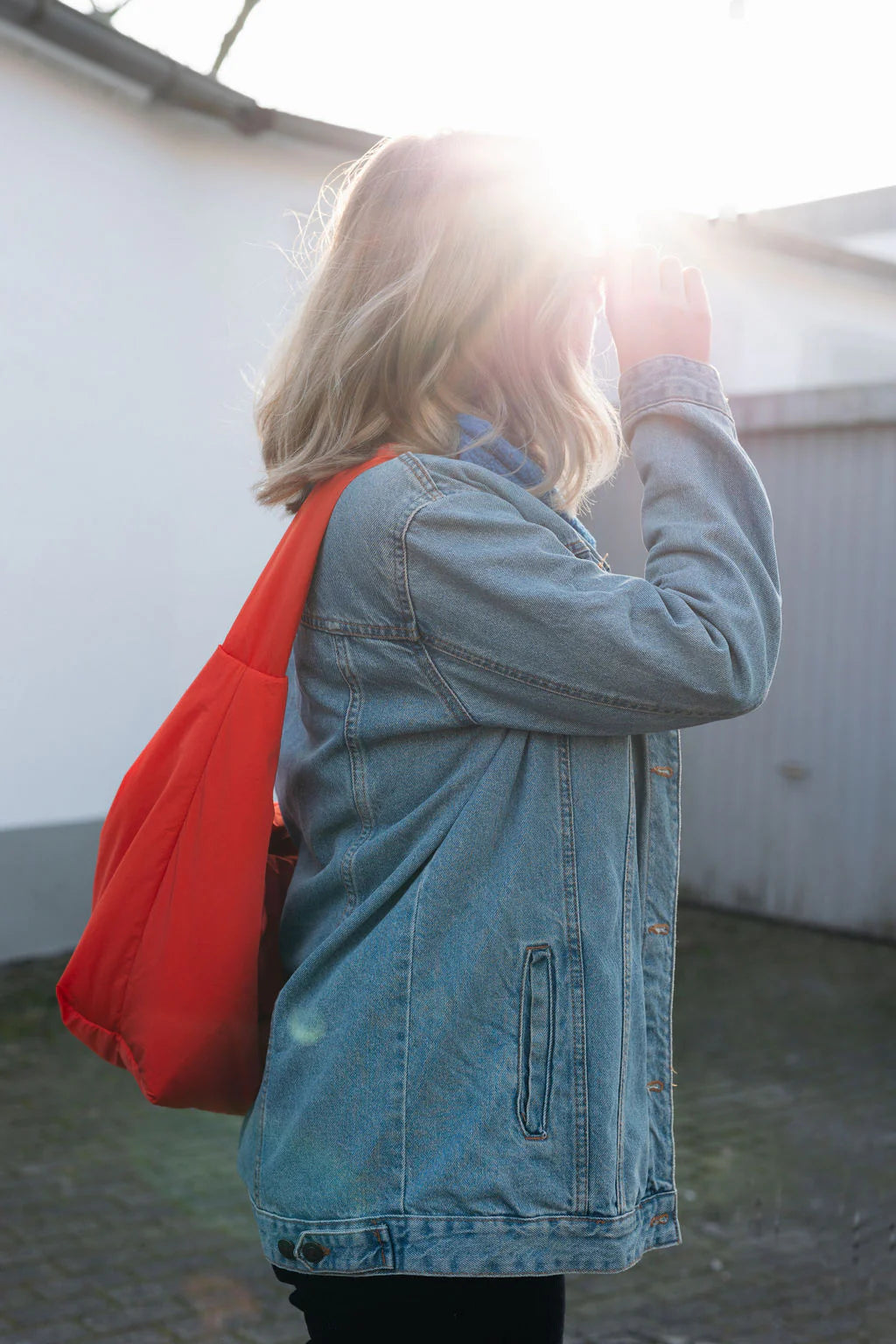 Lukkily Mom Bag #2 - Koralle/Cobalt Blue