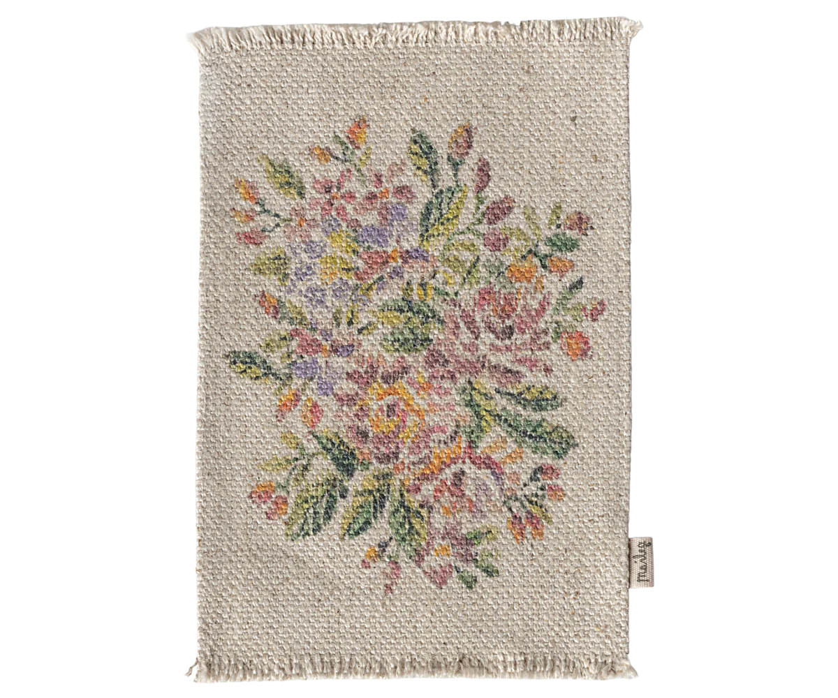 Maileg, Teppich, Blumen - Medium