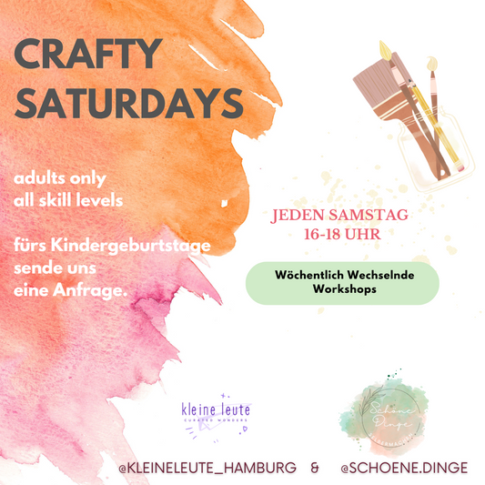 Crafty Saturdays, Kunstkurs, Kleine Leute NOV & DEZ