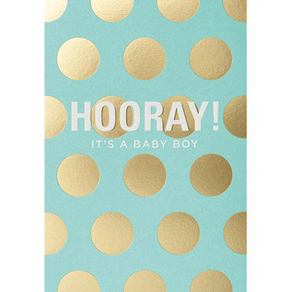 Grußkarte HOORAY mint