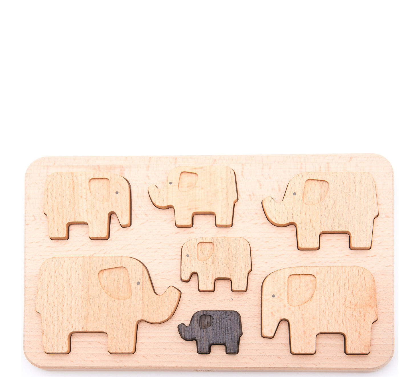 BAJO Holzpuzzle, Sortier- und Stapelspiel ELEFANT