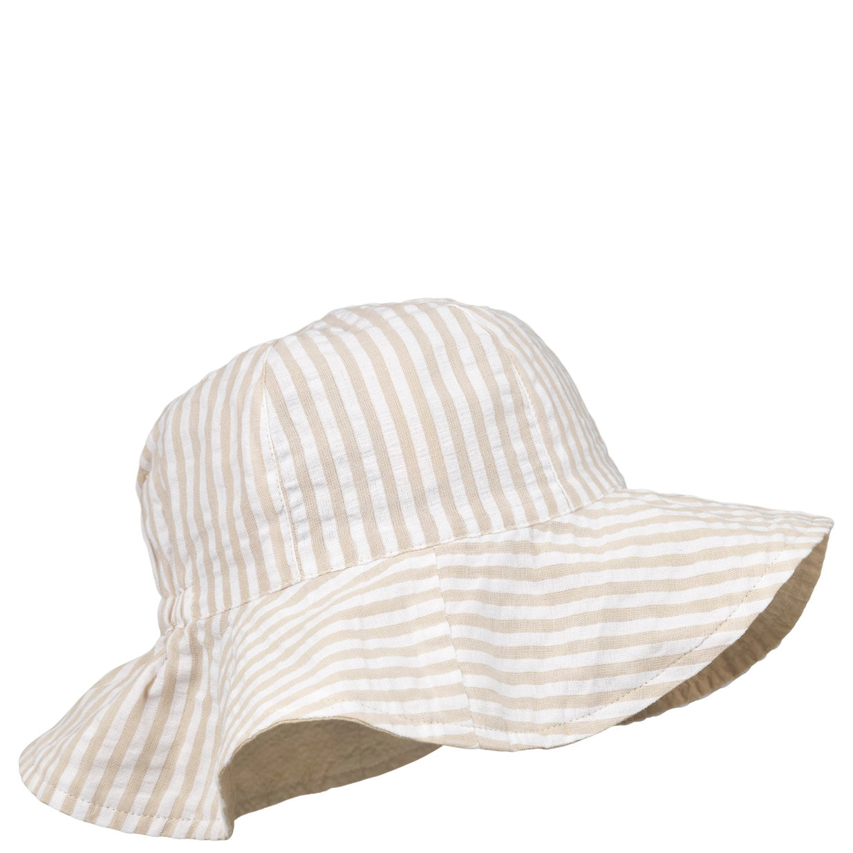 Sonnenhut AMELIA stripes sandy/ white, Liewood