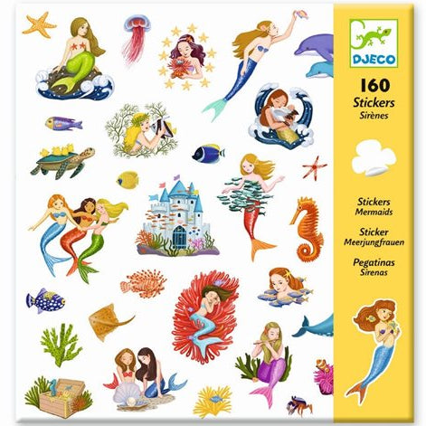 160 Sticker MEERJUNGFRAUEN, Djeco