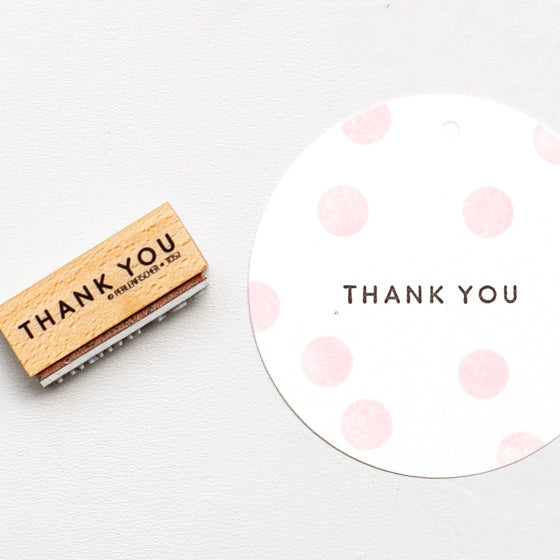 Text-Stempel THANK YOU, Perlenfischer