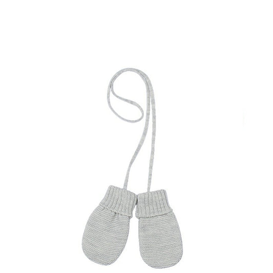 Baby-FÄUSTLINGE Bio-Merinowolle LIGHT GREY, Selana