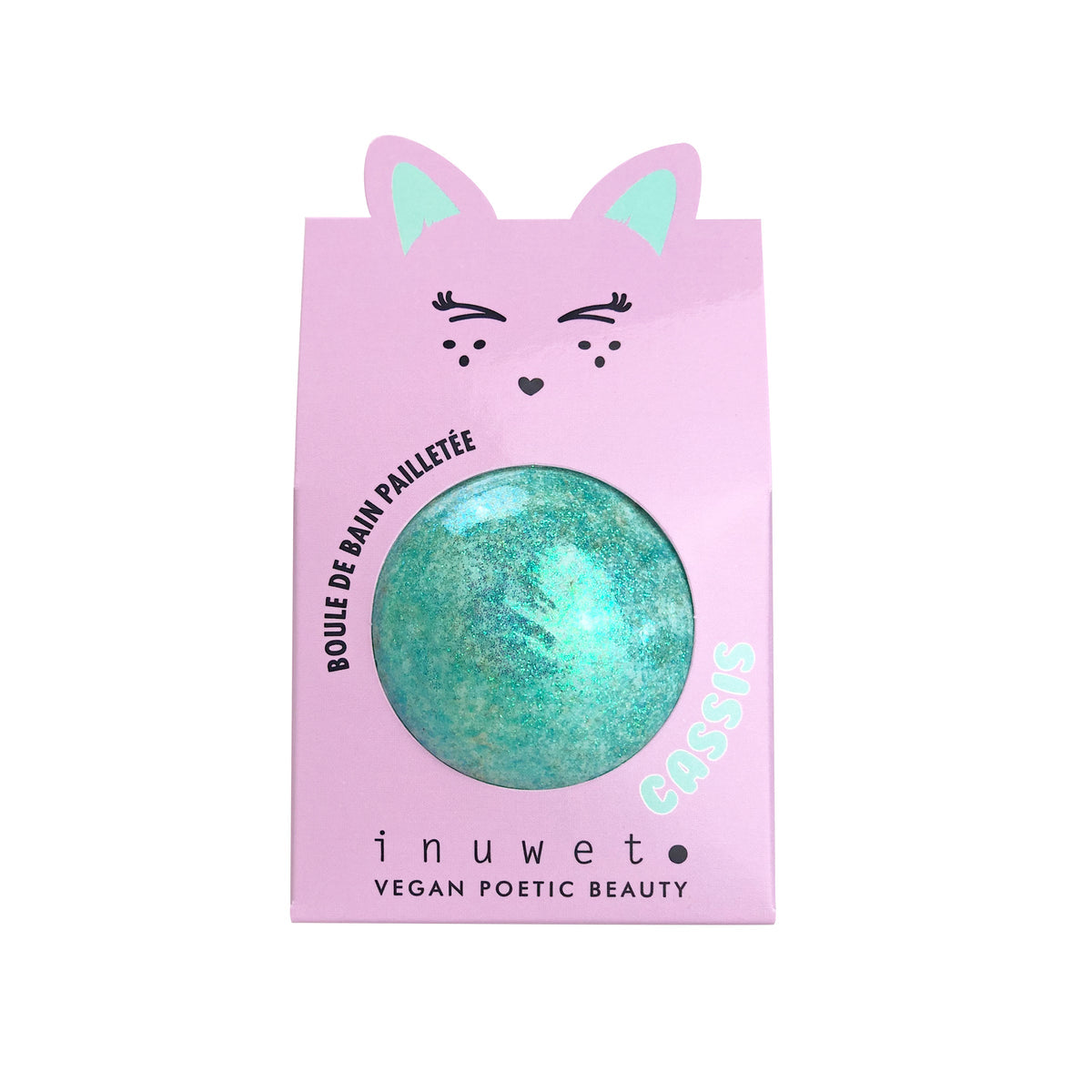 Inuwet, Bath Bomb Glitter, Cassis