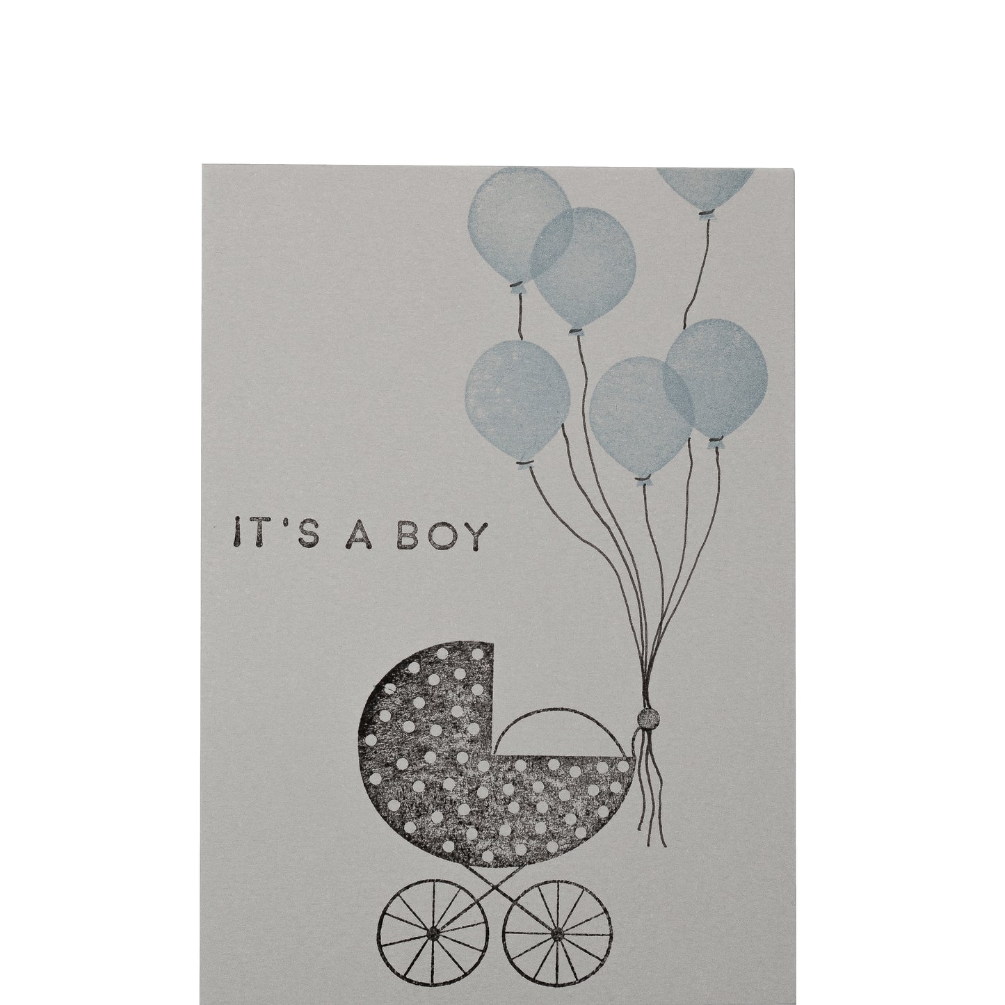 Text-Stempel IT'S A BOY, Perlenfischer