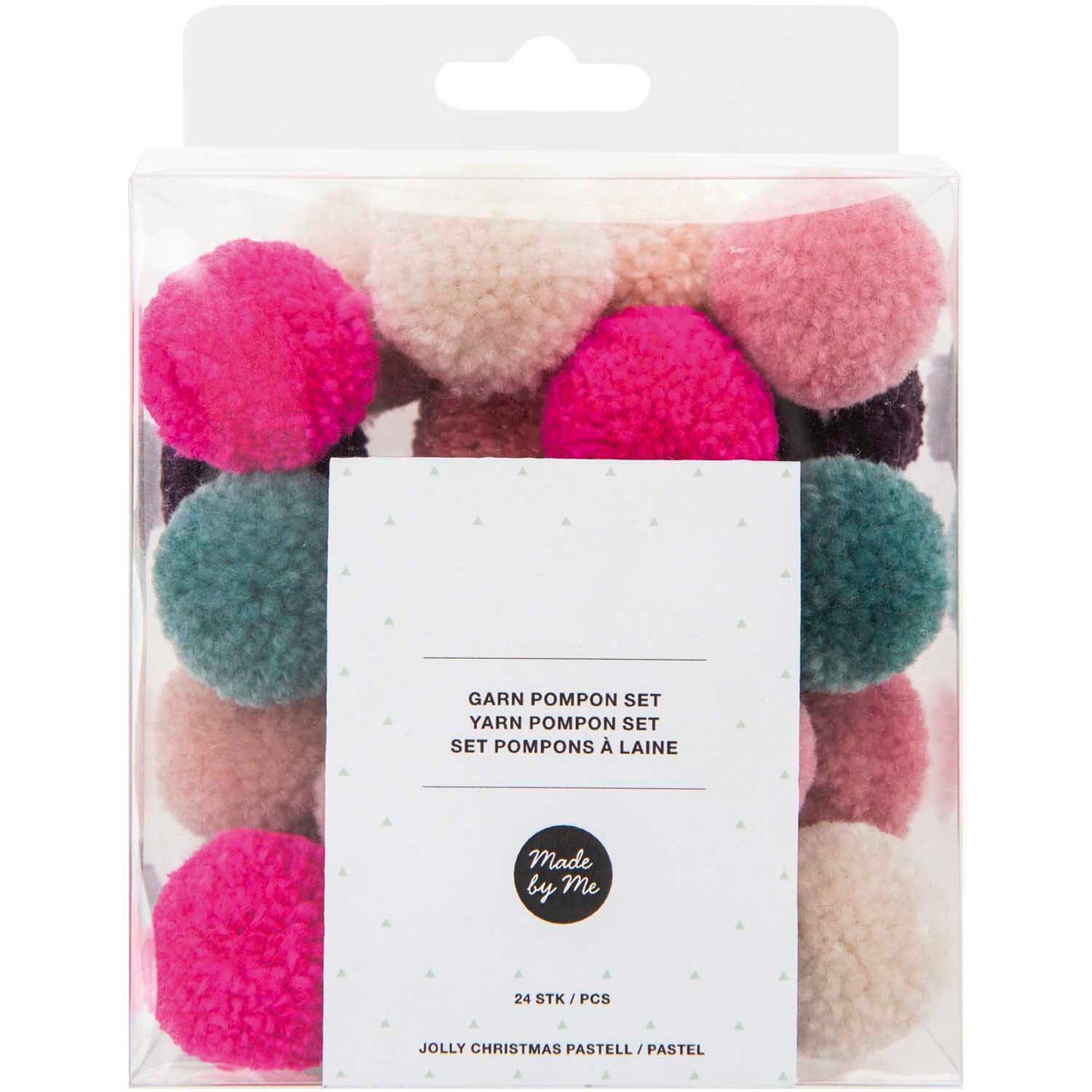 Rico Design, 24 kleine Pom Poms NEON/PASTELL-Mix